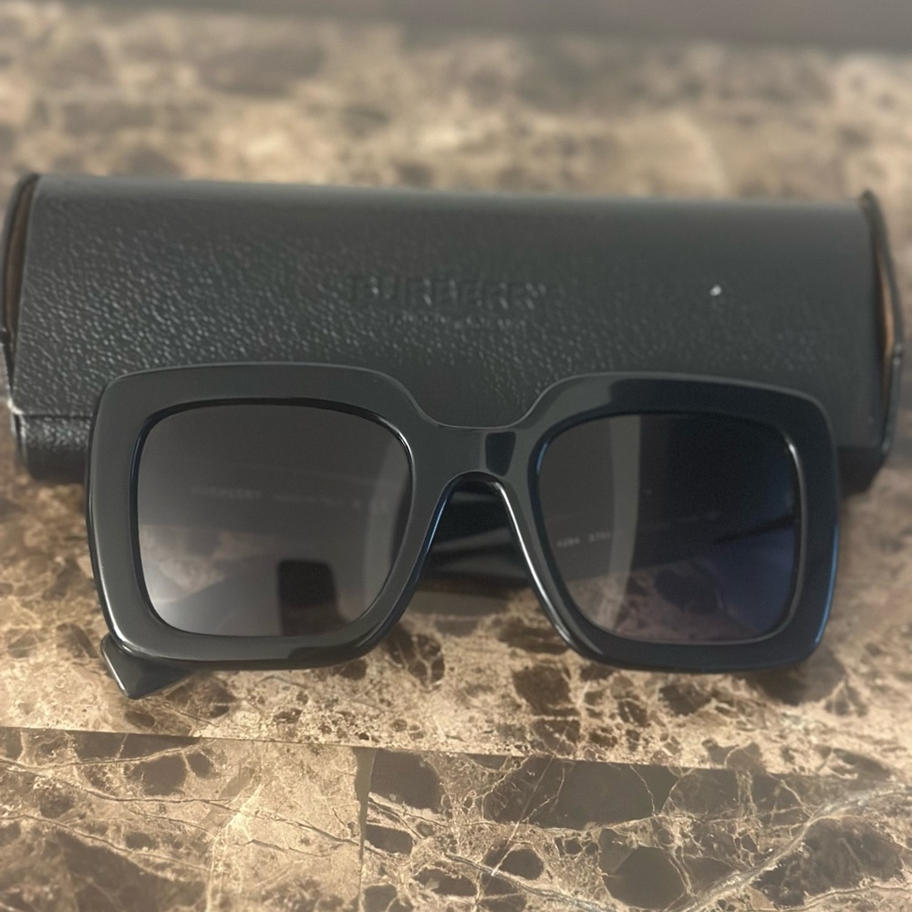 Authentic Burberry Oversized Black Square Framed Sunglasses